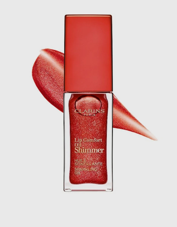 Clarins Lip Comfort Oil Shimmer-07 Red Hot 