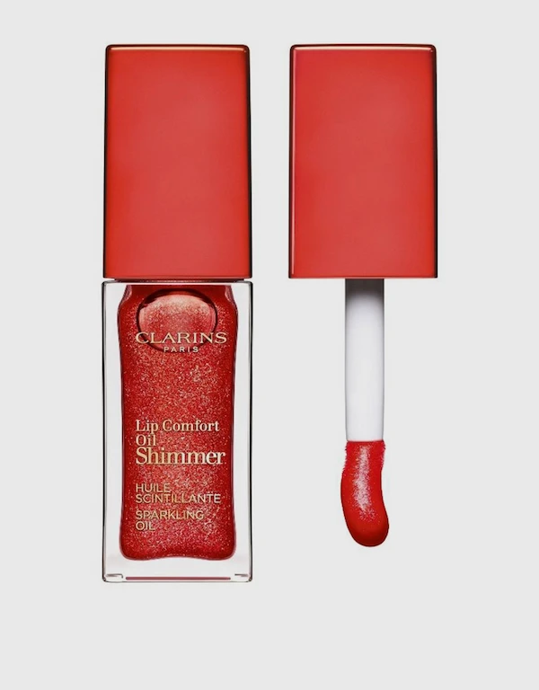 Clarins Lip Comfort Oil Shimmer-07 Red Hot 