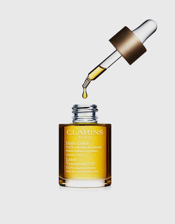 Clarins 蓮花面部護理油 - 油性及混合肌適用 30ml