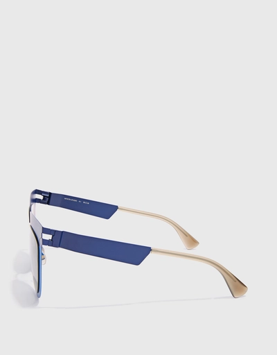 STUDIO 4.1 Color-block Square Sunglasses