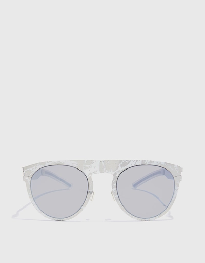 MYKITA x Maison Margiela Printed Round Sunglasses
