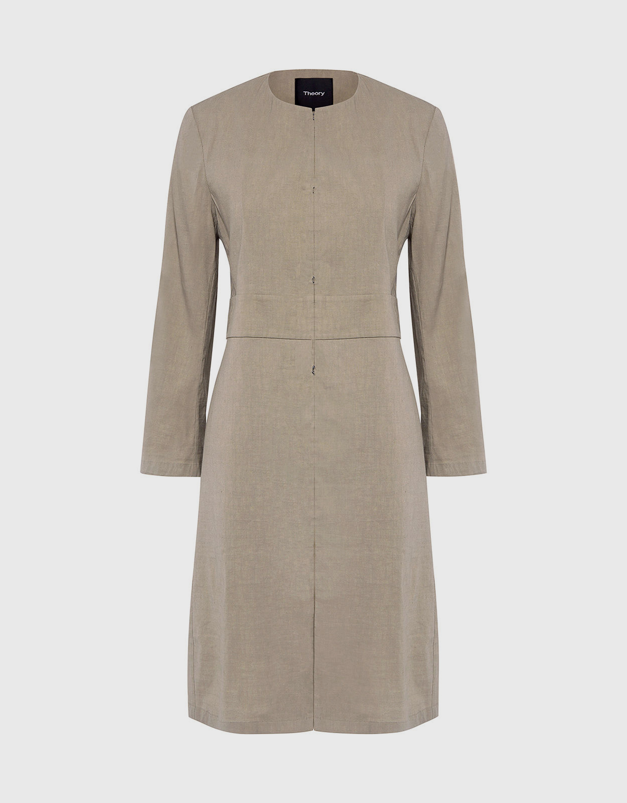 collarless spring coat