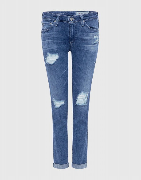 AG Jeans Stilt Roll-Up Low Rise Distressed Skinny Jeans