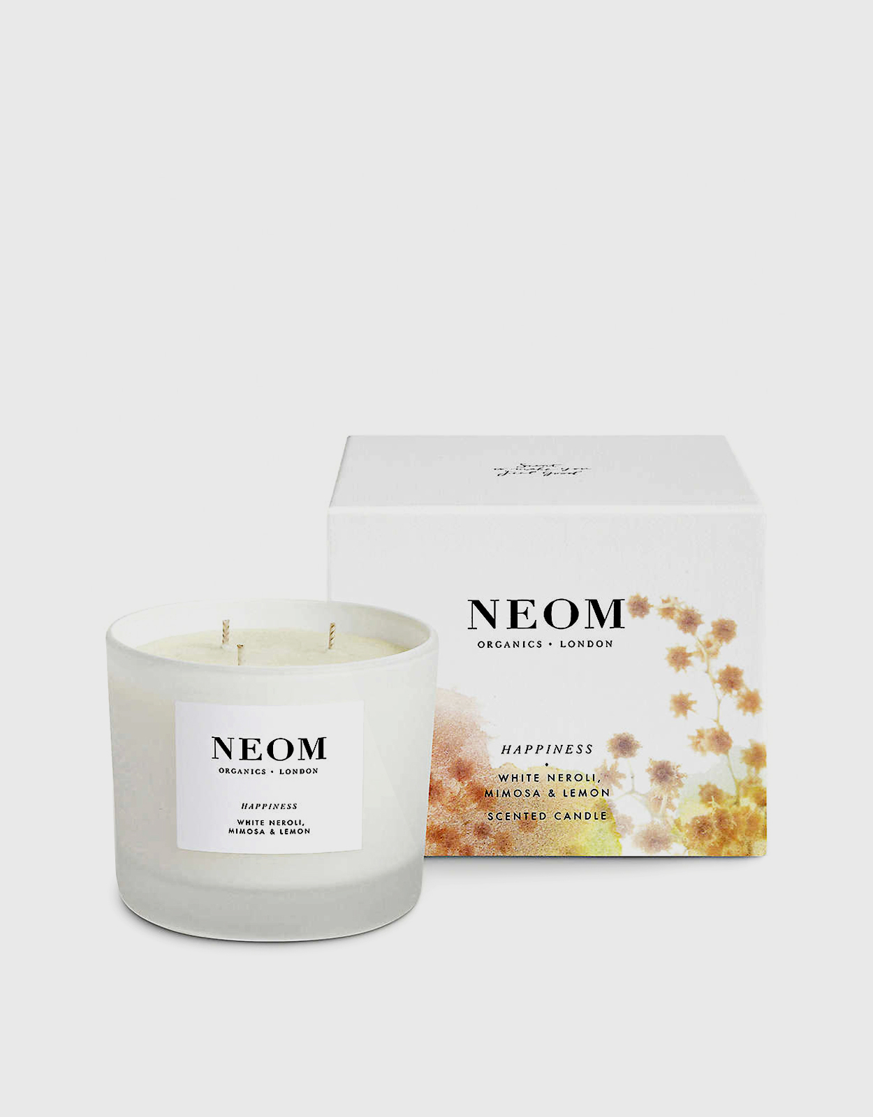 新品　箱付き　未使用　NEOM キャンドル 420g NEOM Wellbeing Luxury Candle Happiness 420g (キャンドル) IFCHIC.COM