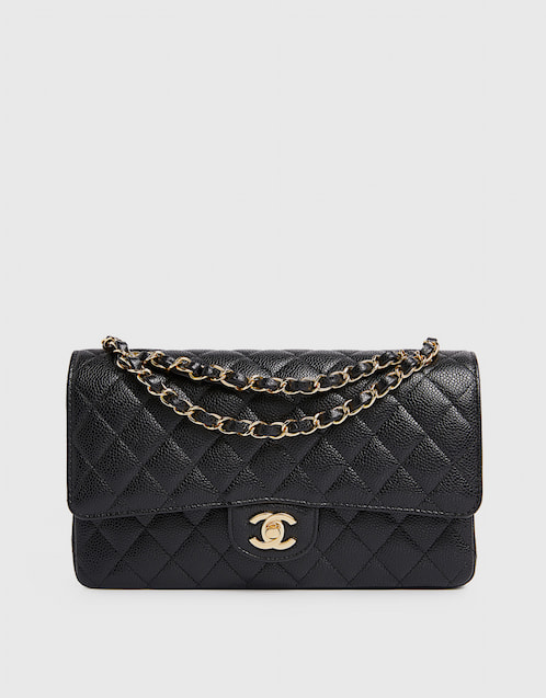Chanel Classic Handbag Coco 25 Caviar Calfskin Gold-Tone Metal Shoulder Bag  (Shoulder bags,Cross Body Bags) 