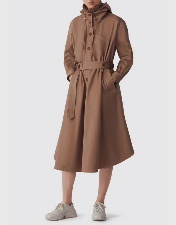 Removable Hooded Trench Coat