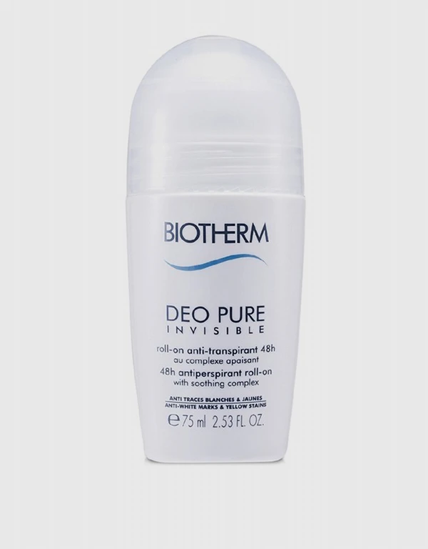 Biotherm Deo Pure Invisible 48 Hours Antiperspirant Roll-On Deodorant 75ml