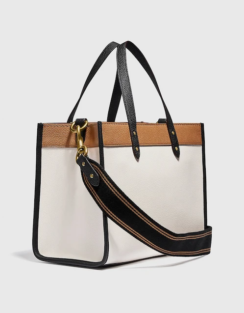 Coach Field 30 Colorblock With Coach Badge Tote (Totes) IFCHIC.COM