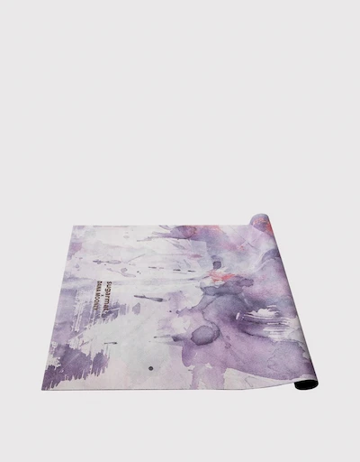 West Coast Smoked Skies 1mm Suede Travel Yoga Mat