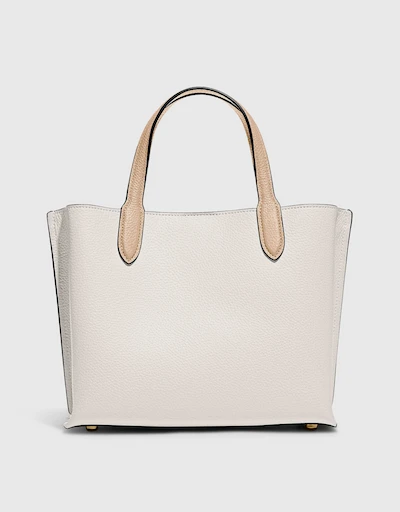 Willow Colorblock 24 Leather Tote 