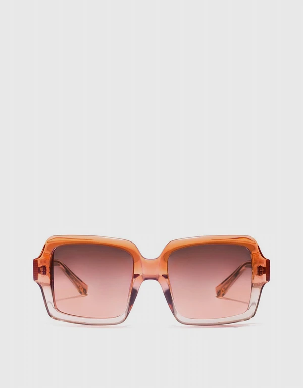 The Row Ombre Square frame Sunglasses