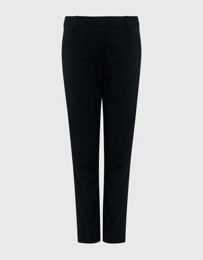 STRETCH FAILLE CROPPED BEATLE PANTS