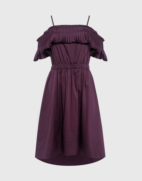 tibi ruffle dress