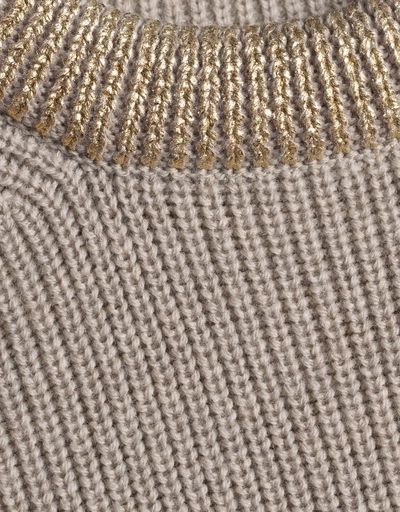 Oslo Metallic Wool Rib Sweater