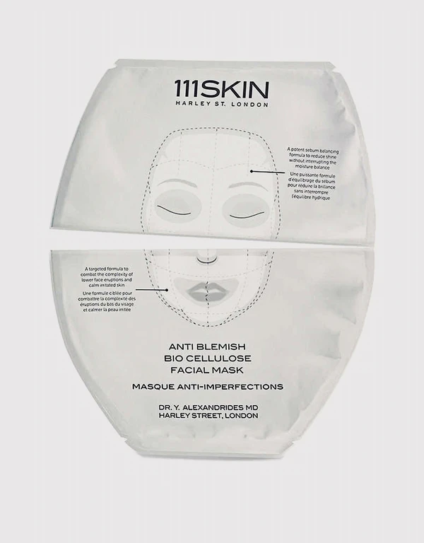 111Skin Anti Blemish Bio Cellulose Facial Mask 5 Sheets