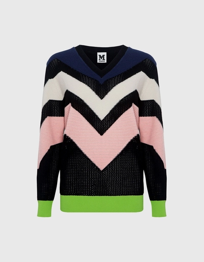 Graphic Intarsia Sweater