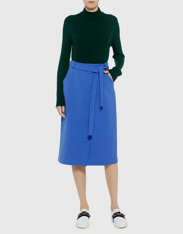 Mother of Pearl Callie Belted Midi Skirt