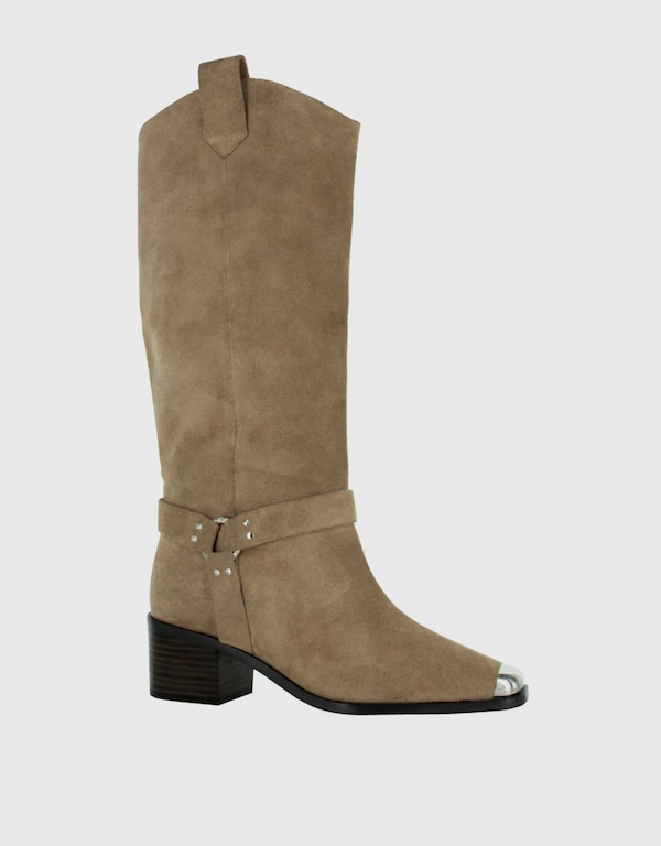 Senso Rayana Contrast-toe Leanther Heeled Boots