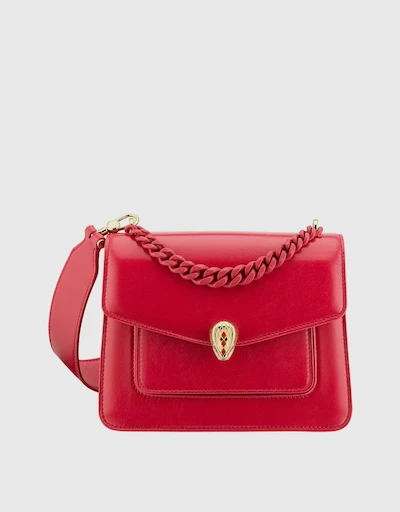 Serpenti Forever Small Leather Crossbody Bag