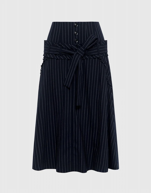 Amber Pinstripe Skirt 