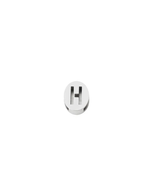 Ruifier Jewelry  Pick Me H Charm Sterling Silver Plated