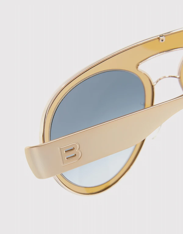 Balenciaga 漸層鏡片飛行員太陽眼鏡