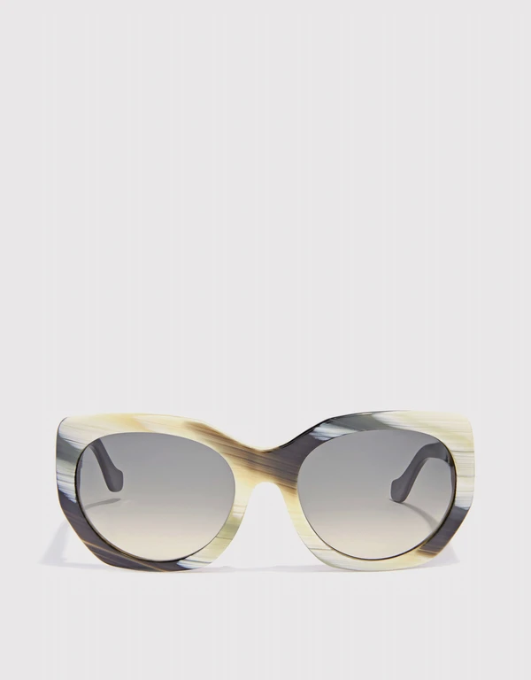 Balenciaga Gradient Printed Cat-eye Sunglasses