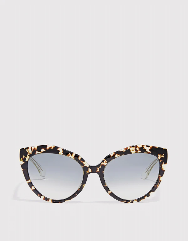 Balenciaga Gradient Havana Cat-eye Sunglasses