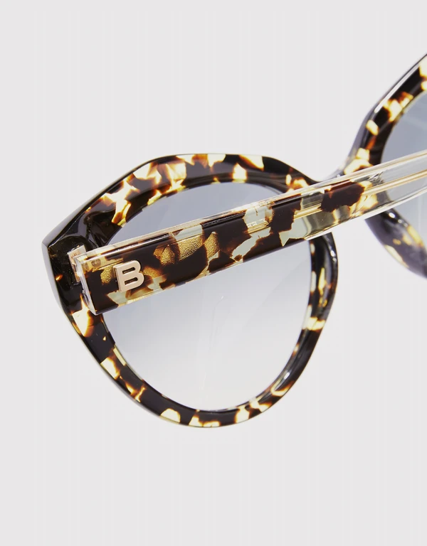 Balenciaga 漸層鏡片琥珀貓眼太陽眼鏡
