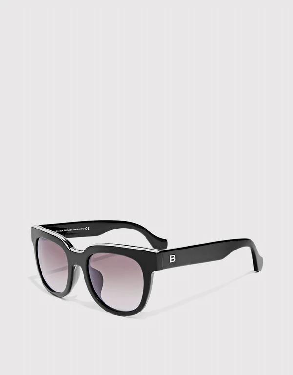 Balenciaga Gradient Square Frame Sunglasses