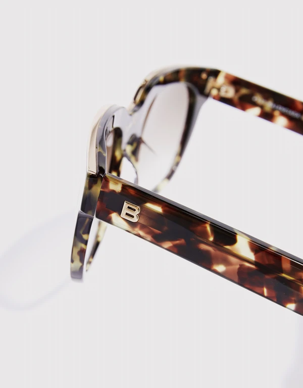 Balenciaga 漸層鏡片琥珀方框太陽眼鏡