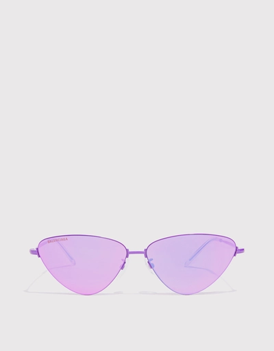 Neon Mirror Cat-eye Sunglasses