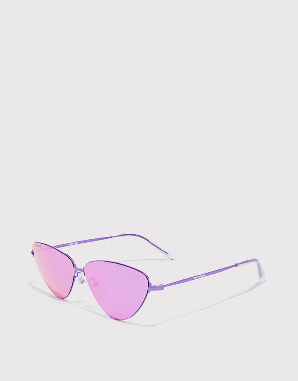 Balenciaga 螢光貓眼太陽眼鏡