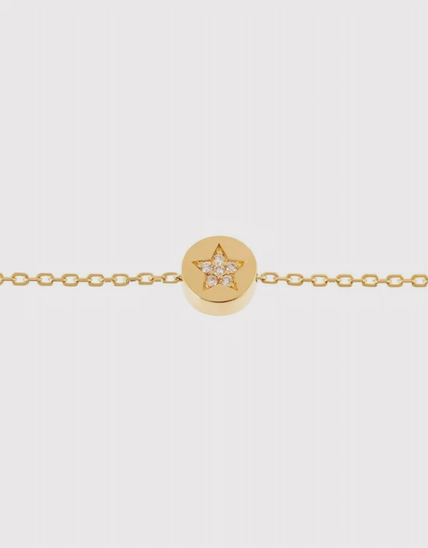 Ruifier Jewelry  Star 18ct Yellow Gold Bracelet