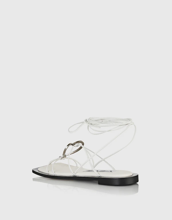 YIEYIE Amy Love Lace-up Flats