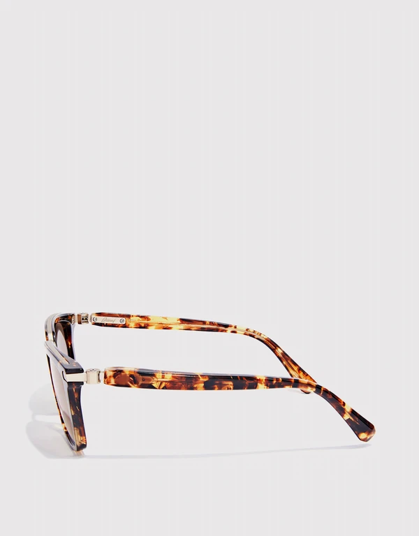 Brioni 琥珀紋方框太陽眼鏡