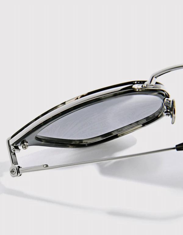 Brioni 琥珀紋方框太陽眼鏡