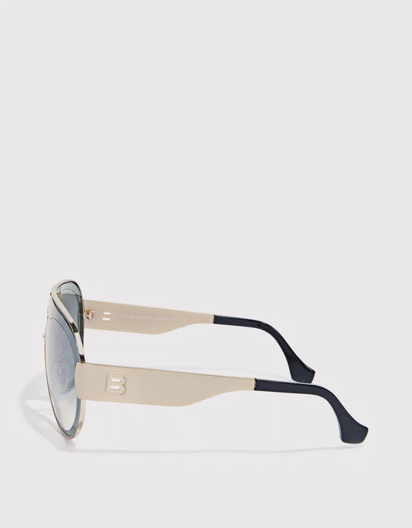 Balenciaga Gradient Aviator Sunglasses