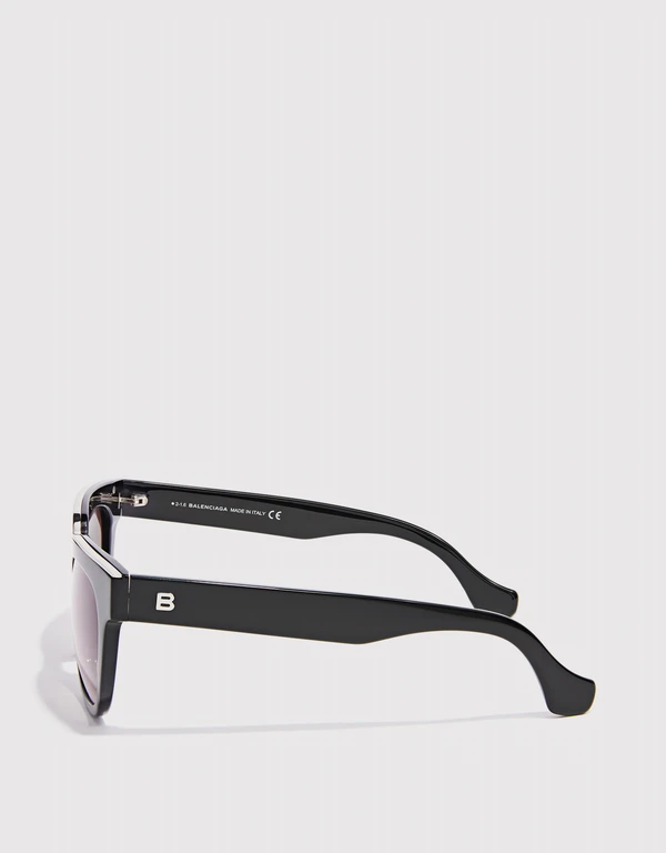Balenciaga Gradient Square Frame Sunglasses
