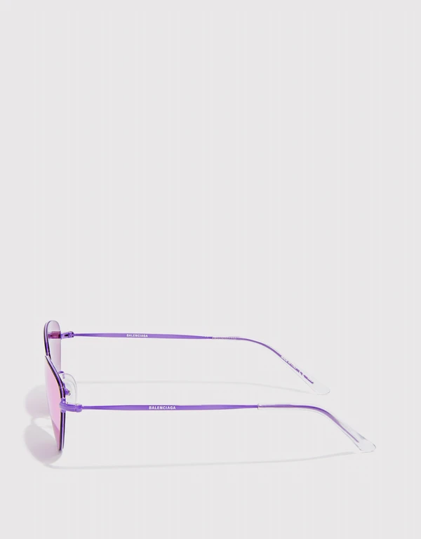 Balenciaga 螢光貓眼太陽眼鏡