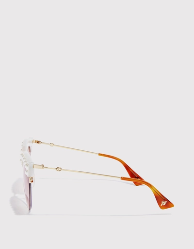 Pearl Cat-eye Sunglasses