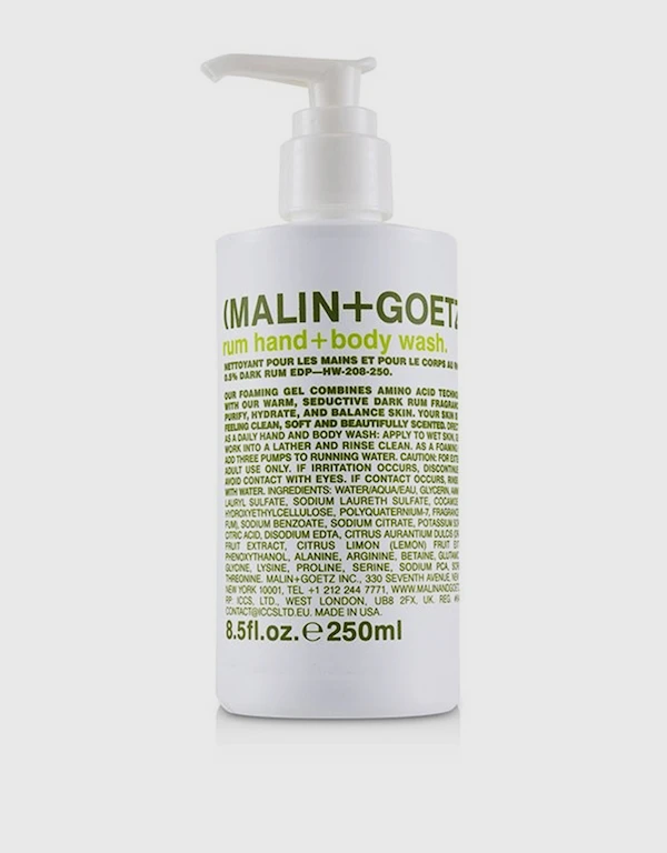 Malin+Goetz Rum Hand and Body Wash 250ml