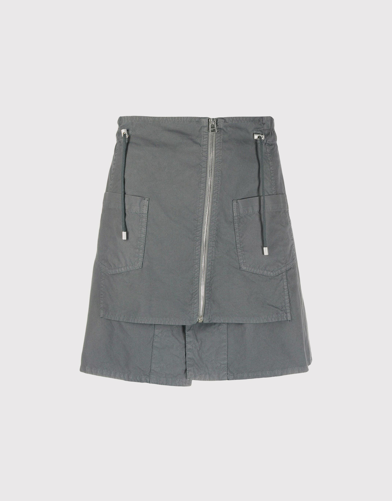 zippered cargo skirt