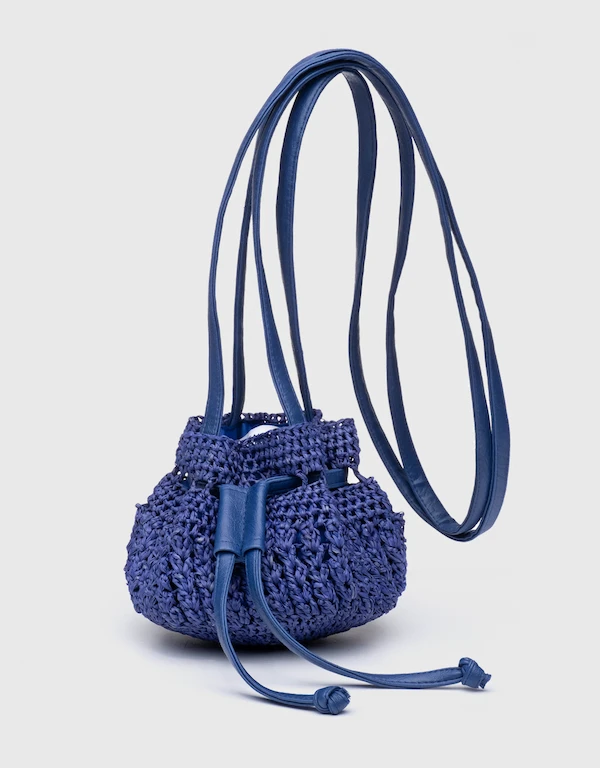 Eugenia Kim Penelope Mini Crochet Crossbody Bag-Cobalt