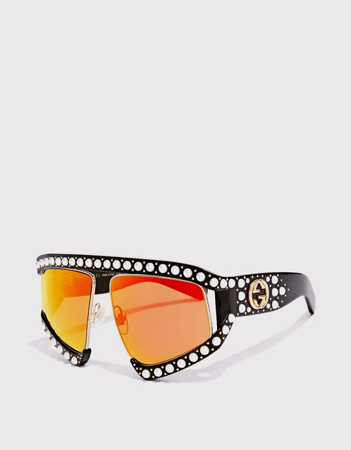 Colorful Pearl Frame Women High Fashion Sunglasses – Mackie