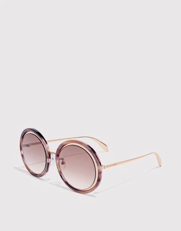 Alexander McQueen Round Sunglasses
