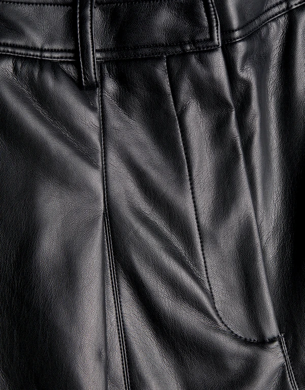 Faux Leather Culottes
