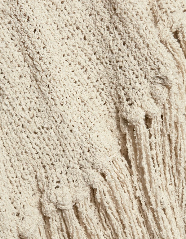 A.L.C. Andreas Fringe Silk Blend Sweater