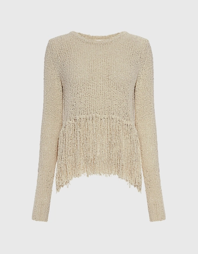 Andreas Fringe Silk Blend Sweater