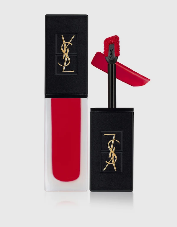 Yves Saint Laurent 時尚印記雪絨唇釉-205 Rouge Clique
